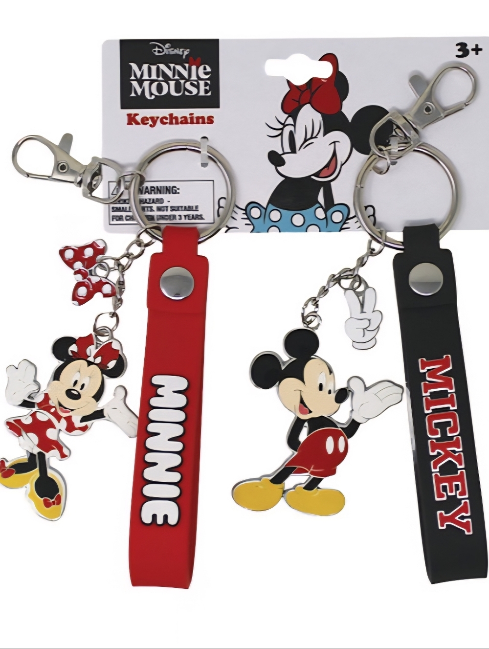 NWT!  Disney Mickey & Minnie keychain set of 2 Bag Charms